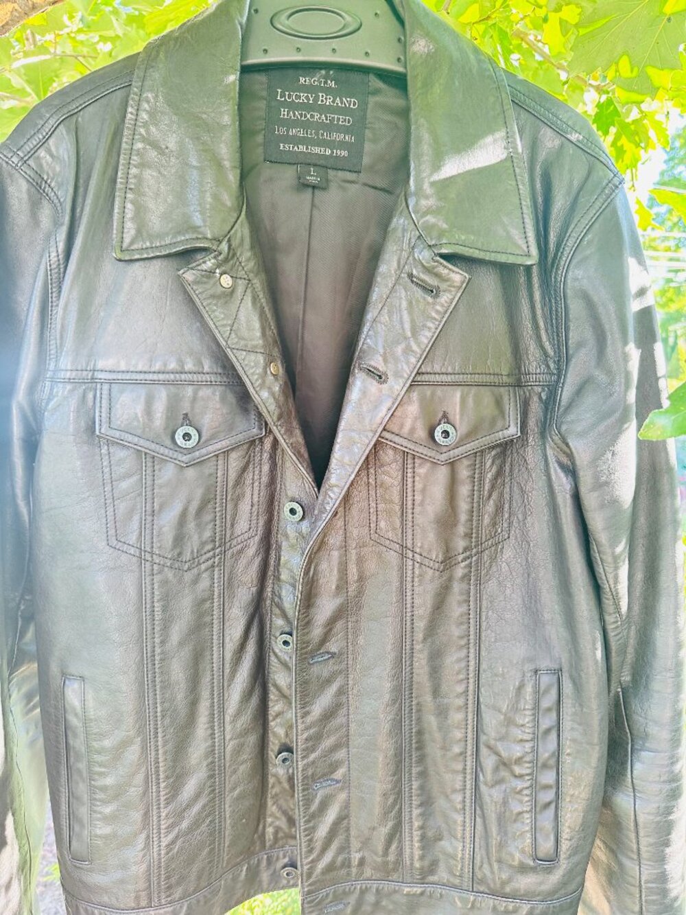 Lucky Men's Large Leather Jacket